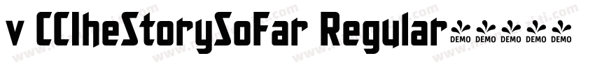 v CCIheStorySoFar Regular字体转换